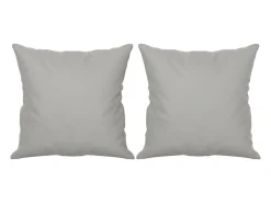 Sofá| Sofá 3 lugares c/ almofadas 180 cm microfibra cinzento-claro PT758781 Cinzento claro
