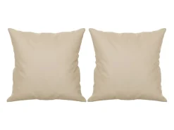 Sofá 2 lugares c/ almofadas 120 cm microfibra cor PT218788^ Sofá