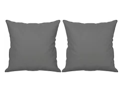 Discount Sofá 2 lugares c/ almofadas 120 cm microfibra -escuro PT559509 Cinzento
