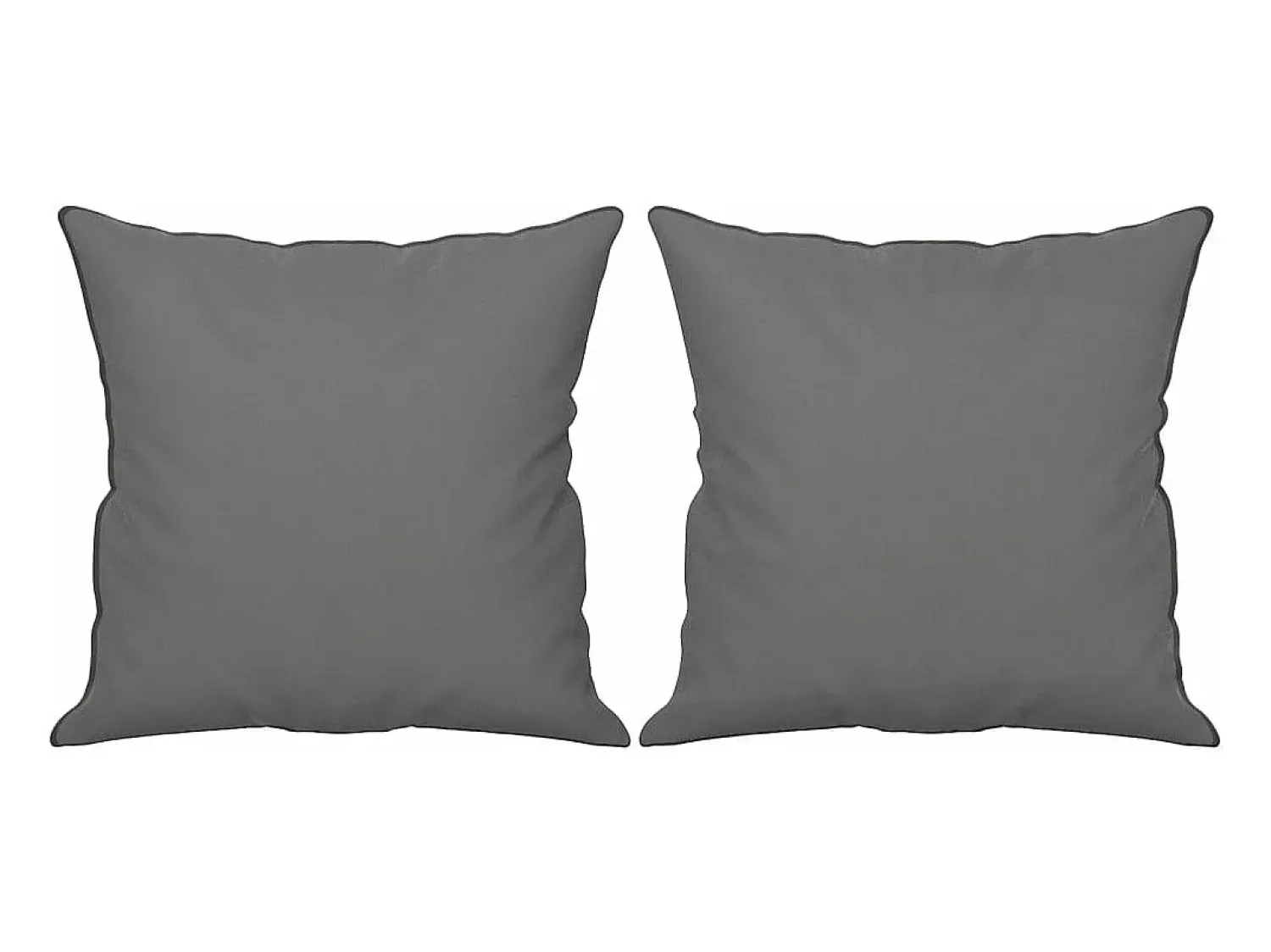 Discount Sofá 2 lugares c/ almofadas 120 cm microfibra -escuro PT559509 Cinzento