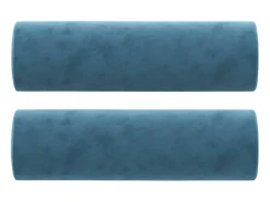Sofá* Sofá 2 lugares c/ almofadas decorativas 120 cm veludo PT983167 Azul