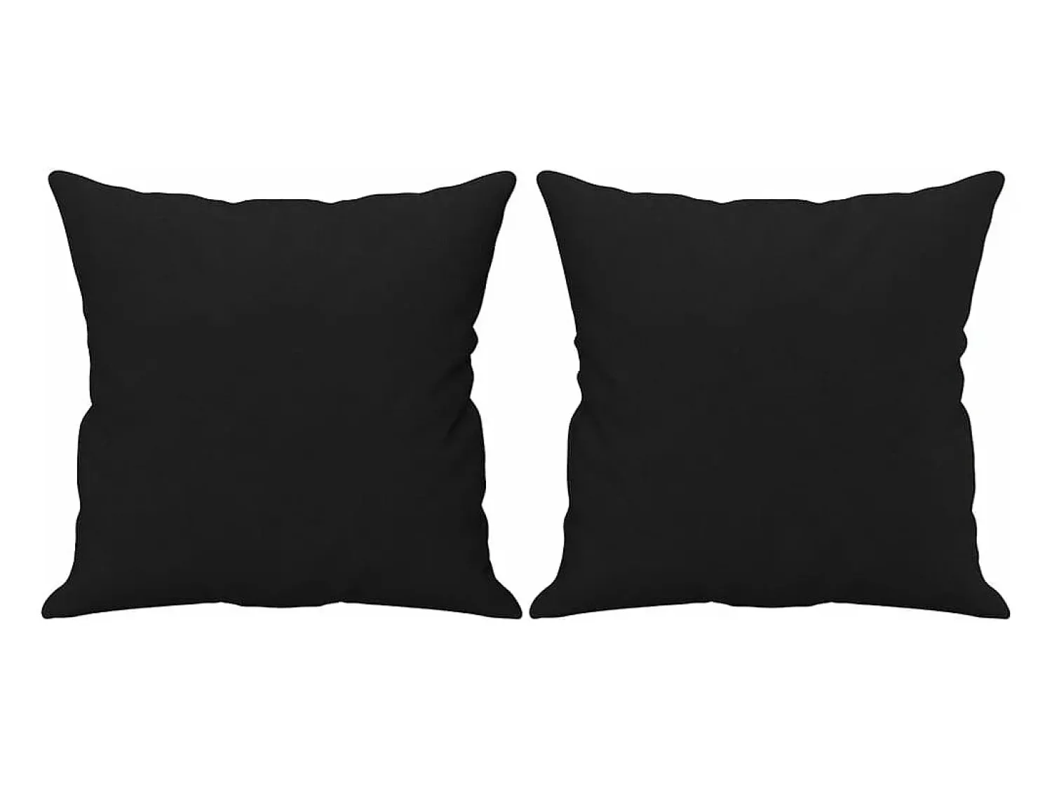 Sofá 2 lugares c/ almofadas 140 cm microfibra PT736225 Preto