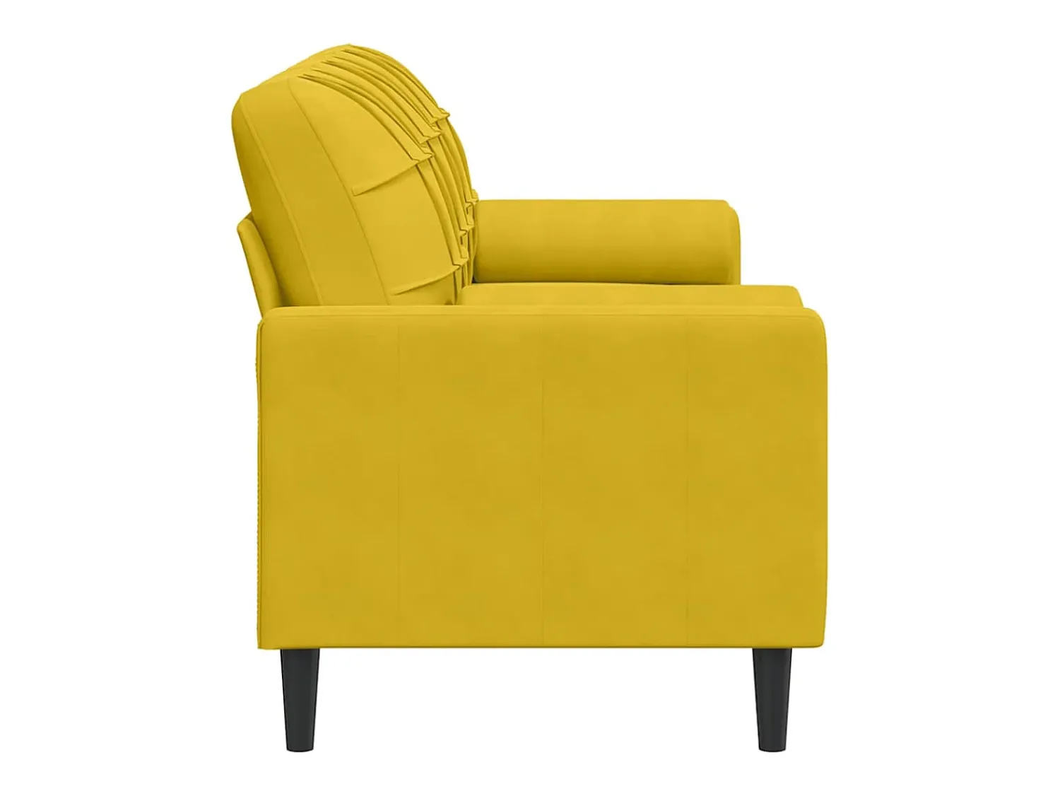 vidaxl Sofá 3 lugares c/ almofadas decorativas 180 cm veludo^ Sofá