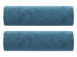 Sofá| Sofá 3 lugares c/ almofadas decorativas 180 cm veludo PT318481 Azul