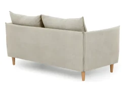 Clearance Sofá 3 lugares Camel - tecido poliéster (187 x 62 x 93 cm) - MELANIE Bege