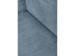 Sofá| Sofá 2 lugares chaise longue estofado em veludo cotelê Cornish Azul