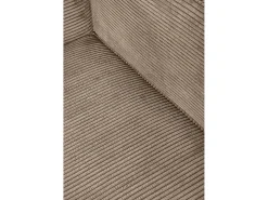 Sofá* Sofá 4 lugares chaise longue estofado em veludo cotelê cor pedra Bege