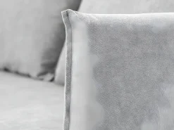 Sofá 3 lugares Cinzento Escuro - tecido poliéster (187 x 62 x 93 cm) - MELANIE^ Sofá