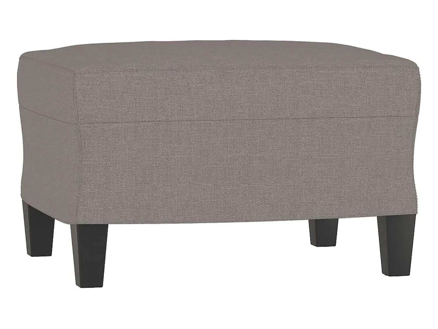 Clearance vidaxl Sofá 3 lugares com apoio de pés 180 cm tecido cinza-acastanhado Taupe