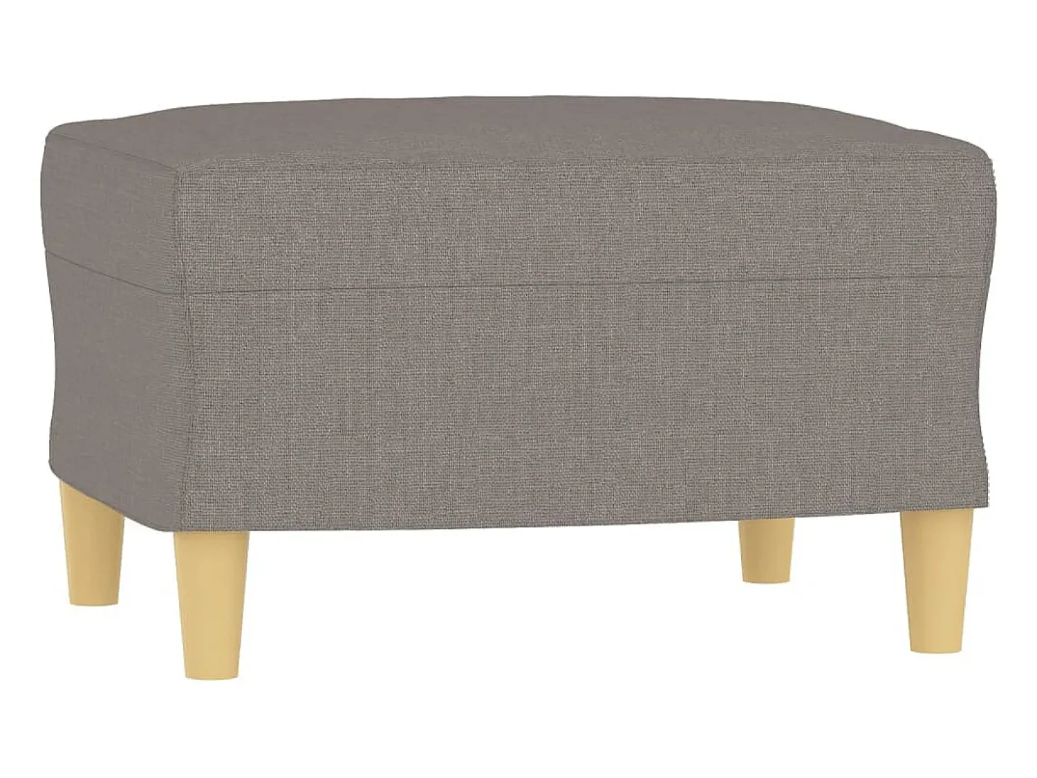 Sofá| Sofá 3 lugares com apoio de pés 180 cm tecido cinza-acastanhado PT724551 Taupe