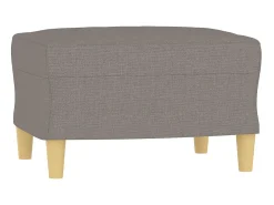 Sofá* Sofá 3 lugares com apoio de pés 180 cm tecido cinza-acastanhado PT154443 Taupe