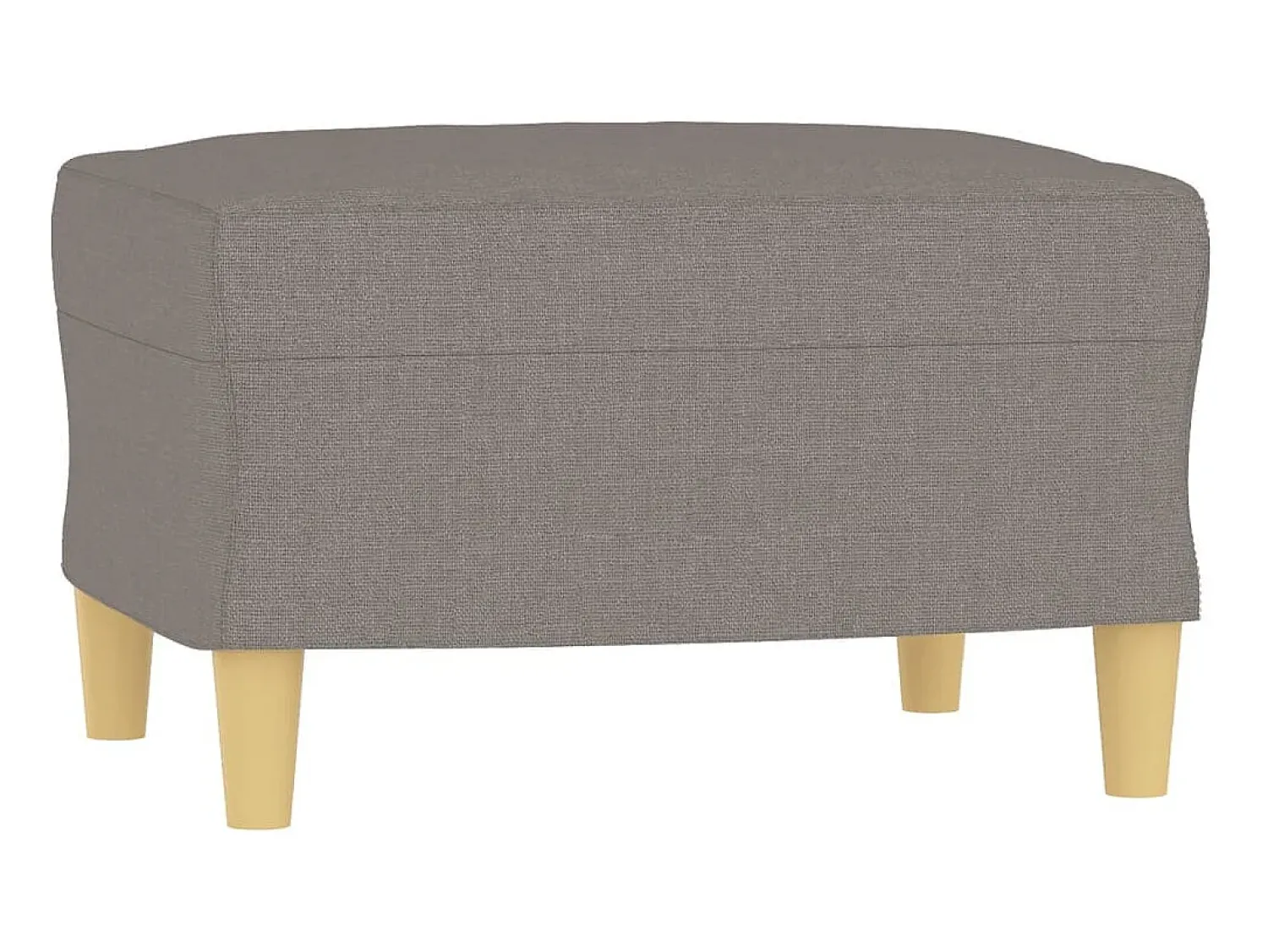 Sofá* Sofá 3 lugares com apoio de pés 180 cm tecido cinza-acastanhado PT154443 Taupe