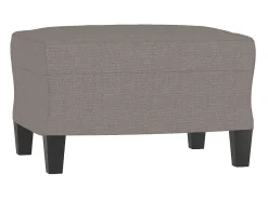 Hot Sofá 3 lugares com apoio de pés 180 cm tecido cinza-acastanhado PT374069 Taupe