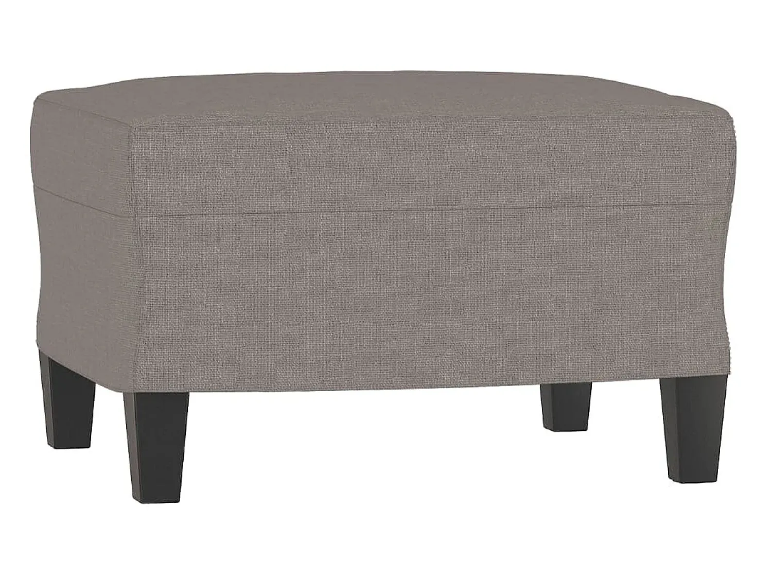 Hot Sofá 3 lugares com apoio de pés 180 cm tecido cinza-acastanhado PT374069 Taupe
