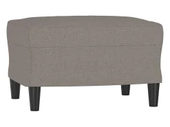 Sofá* Sofá 3 lugares com apoio de pés 180 cm tecido cinza-acastanhado PT819535 Taupe