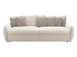Sofá*Maison Céphy Sofá 4 lugares com conforto e assento profundo em tecido chenille GIANOLA da Bege