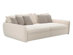 Sofá*Maison Céphy Sofá 4 lugares com conforto e assento profundo em tecido chenille GIANOLA da Bege