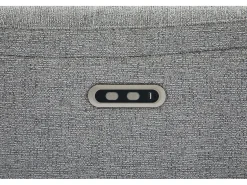 Vente-unique Sofá 3 lugares com relaxamento elétrico em tecido cinzeto texturizado BREVIO^ Sofá