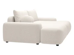 Sofá*Vente-unique Sofá 3 lugares conforto assento profundo em tecido mesclado DAVISO Creme