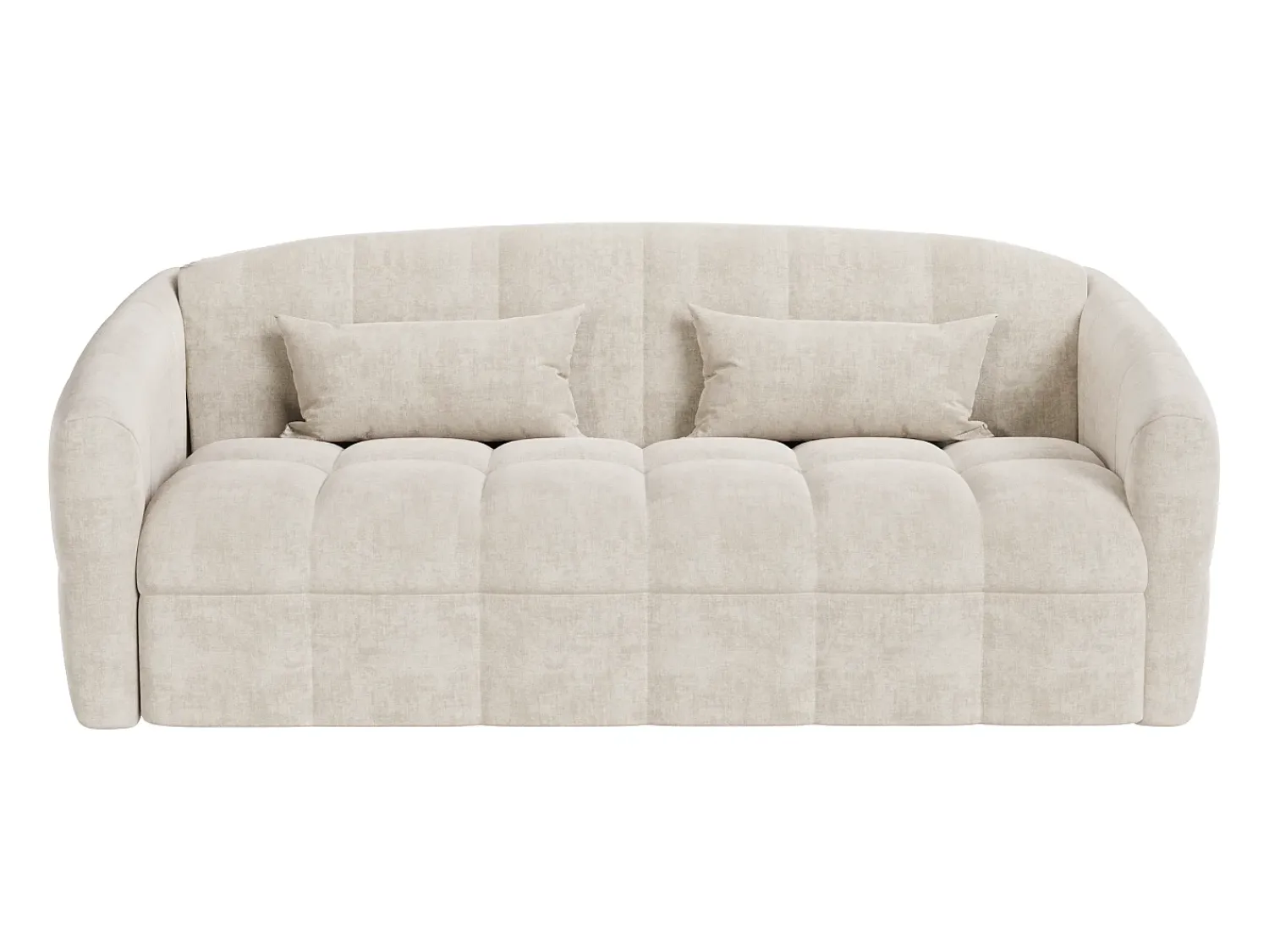 Vente-unique Sofá 4 lugares conversível abertura rápida em veludo cama 160 cm RETUNA^ Sofá