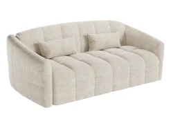 Vente-unique Sofá 4 lugares conversível abertura rápida em veludo cama 160 cm RETUNA^ Sofá