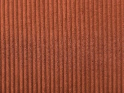 Clearance Vente-unique Sofá 3 lugares conversível em veludo cotelê FINORO Terracota