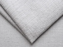Best Vente-unique Sofá 3 lugares convert. abert. rápida tecido chenille bege ripas largas 14 cm LORETO Cinzento claro