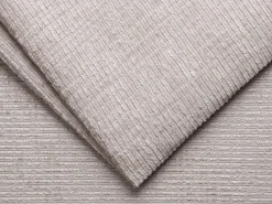 Discount Vente-unique Sofá 3 lugares convert. abert. rápida tecido chenille bege ripas largas 18 cm LORETO Taupe