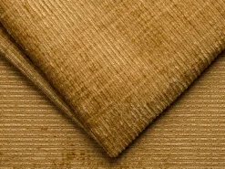 Sofá*Vente-unique Sofá 4 lugares convert. abert. rápida tecido chenille bege ripas largas 14 cm LORETO Amarelo mostarda