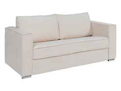 Vente-unique Sofá 3 lugares convert. Abert. rápida tecido chenille , cama 140 cm e 14 cm LORETO^ Sofá