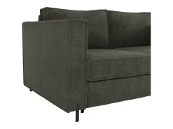 Discount Vente-unique Sofá 3 lugares convertível abertura rápida tecido texturizado colchão 14 cm ELORYA Verde