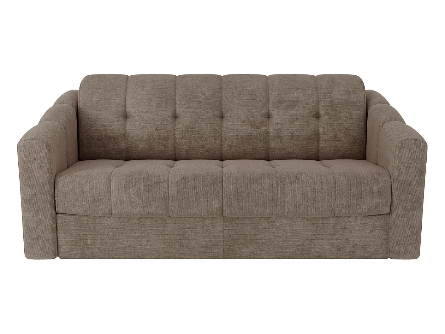 Vente-unique Sofá 3 lugares convertível abertura rápida em tecido texturizado 140 cm Colchão 18 cm DARIELO^ Sofá