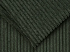 Vente-unique Sofá 3 lugares convertível abertura rápida veludo canelado verde 140cm colchão 14cm CALITO^ Sofá