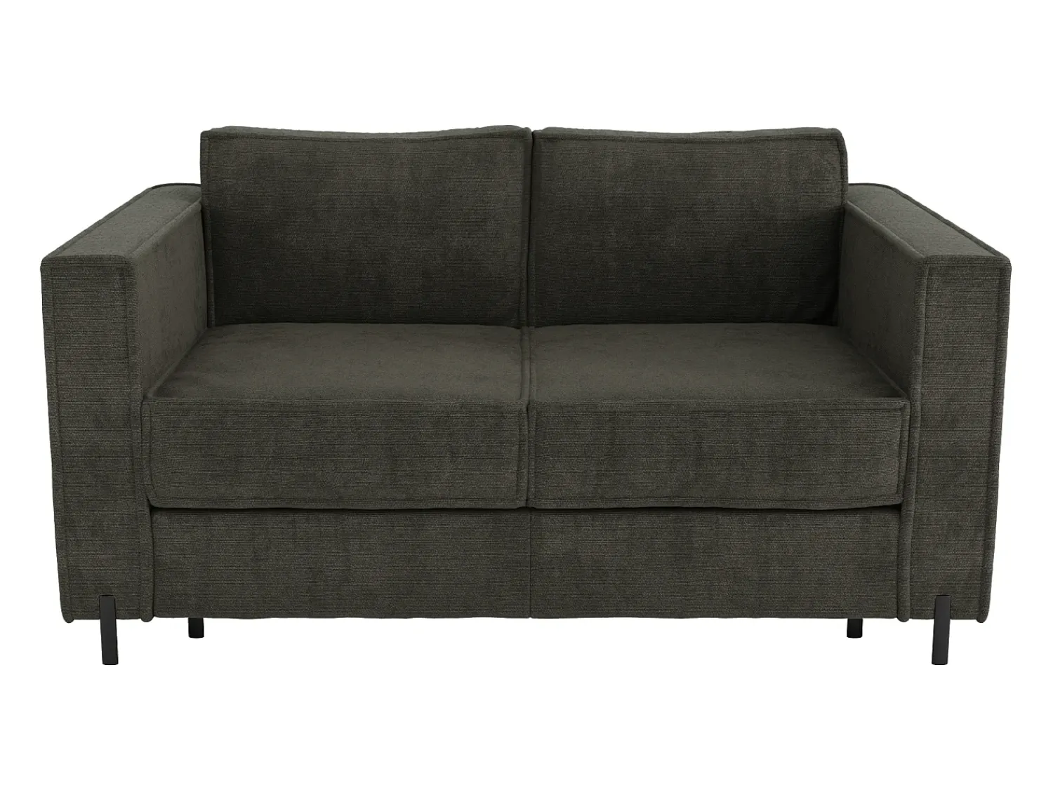 Sofá*Vente-unique Sofá 3 lugares convertível abertura rápida tecido texturizado colchão 20 cm ELORYA Verde