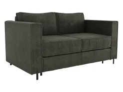 Sofá*Vente-unique Sofá 3 lugares convertível abertura rápida tecido texturizado colchão 20 cm ELORYA Verde