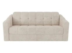 Vente-unique Sofá 3 lugares convertível abertura rápida em tecido texturizado 140 cm Colchão 18 cm DARIELO^ Sofá