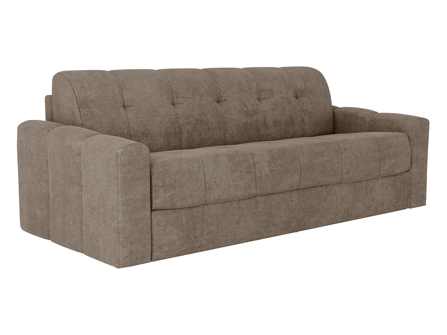Vente-unique Sofá 4 lugares convertível abertura rápida em tecido texturizado 160 cm Colchão 22 cm DARIELO^ Sofá