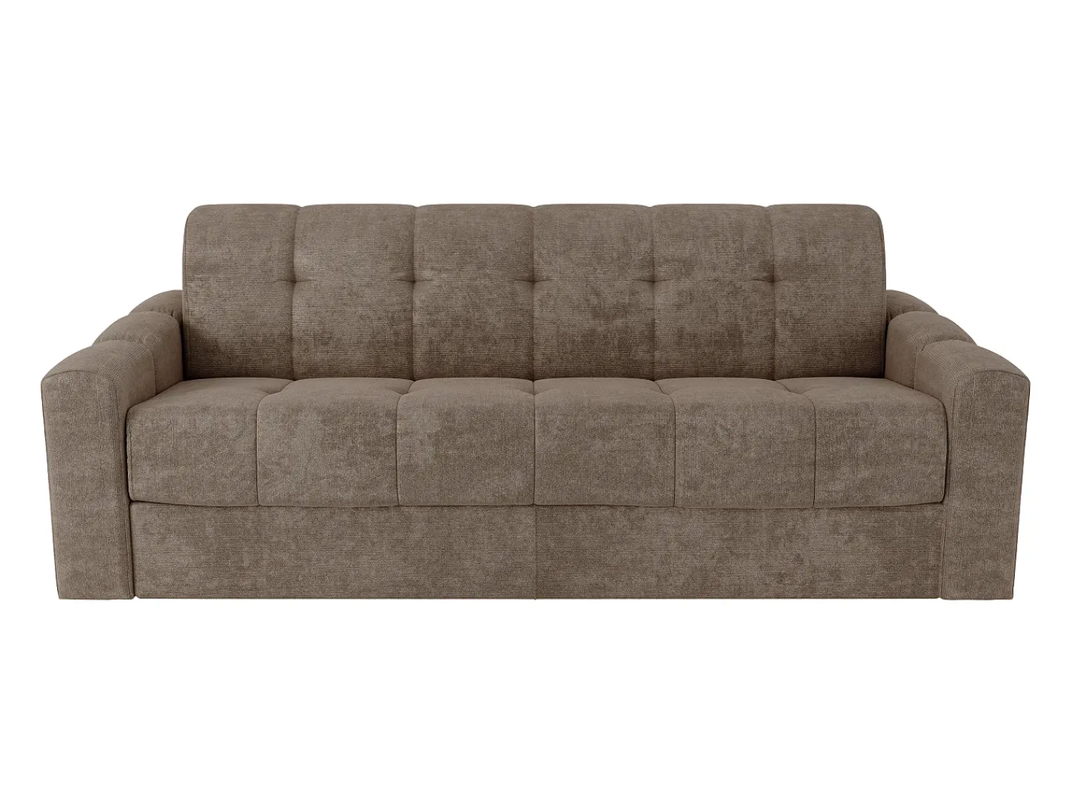Vente-unique Sofá 4 lugares convertível abertura rápida em tecido texturizado 160 cm Colchão 22 cm DARIELO^ Sofá
