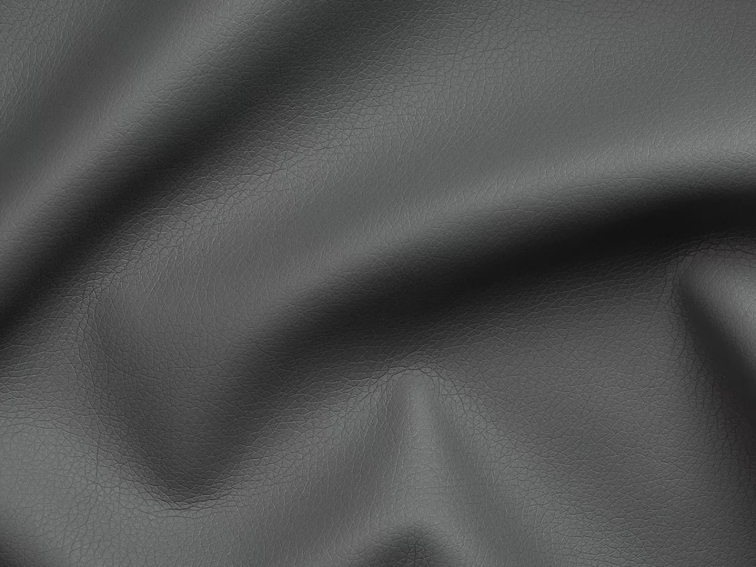 Outlet Vente-unique Sofá 3 lugares convertível abertura rápida pele cinza, cama 140 cm e colchão 22 cm VIZIR Cinzento