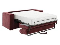 Vente-unique Sofá 3 lugares convertível abertura rápida tecido chenille área de dormir 140cm - 22cm LORETO^ Sofá