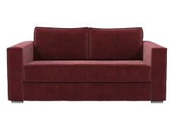 Vente-unique Sofá 3 lugares convertível abertura rápida tecido chenille área de dormir 140cm - 22cm LORETO^ Sofá