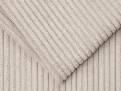 Clearance Vente-unique Sofá 4 lugares convertível abertura rápida veludo canelado 160 cm e 14 cm CALITO Bege