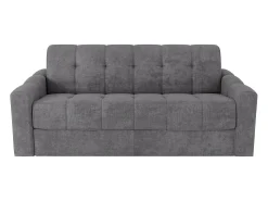 Vente-unique Sofá 3 lugares convertível abertura rápida tecido ripas largas 140 cm Colchão 22 cm DARIELO^ Sofá