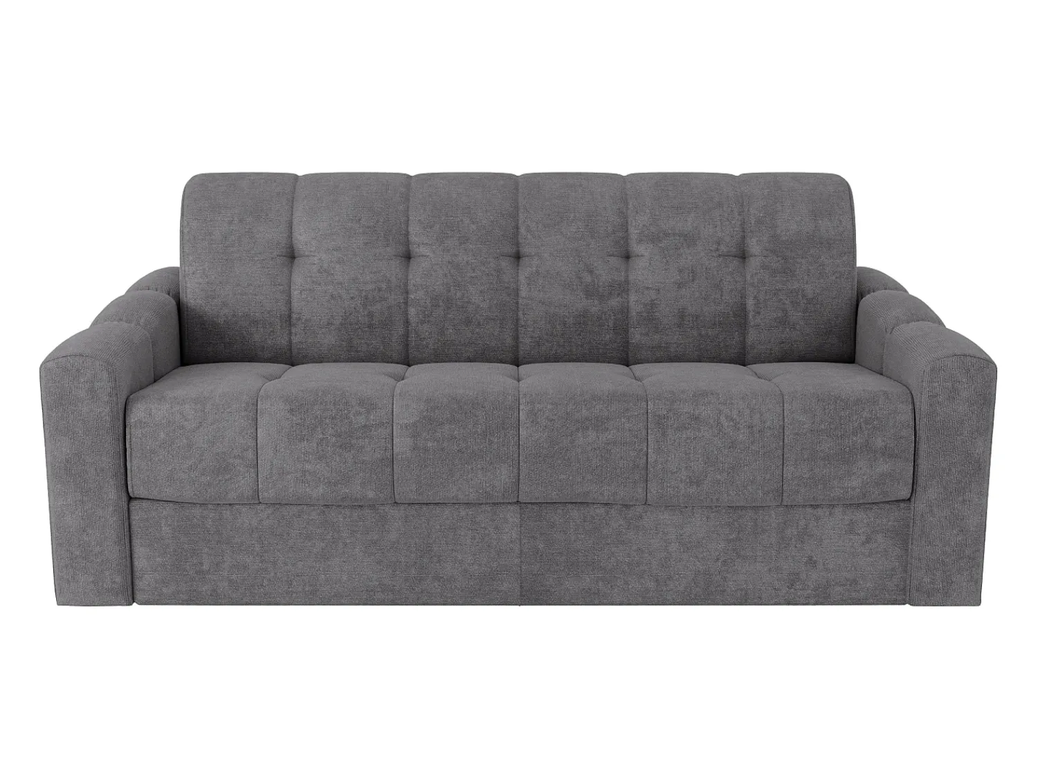 Vente-unique Sofá 3 lugares convertível abertura rápida tecido ripas largas 140 cm Colchão 22 cm DARIELO^ Sofá