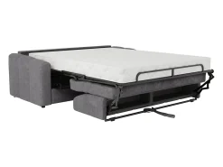 Vente-unique Sofá 3 lugares convertível abertura rápida tecido ripas largas 140 cm Colchão 22 cm DARIELO^ Sofá