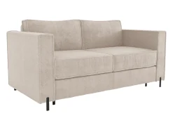 Sofá*Vente-unique Sofá 4 lugares convertível abertura rápida tecido texturizado , colchão 20 cm ELORYA Bege