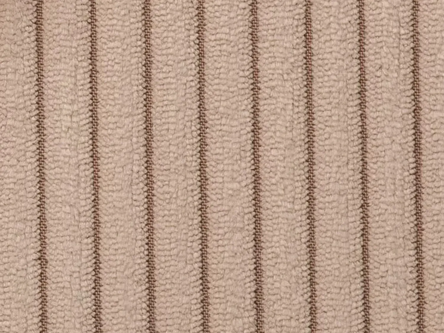 Clearance Vente-unique Sofá 3 lugares convertível abertura rápida veludo canelado ripas largas 14 cm Taupe