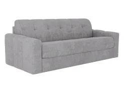 Vente-unique Sofá 3 lugares convertível abertura rápida tecido ripas largas 140 cm - 22 cm DARIELO^ Sofá