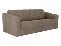 Vente-unique Sofá 4 lugares convertível abertura rápida em tecido texturizado 160 cm Colchão 18 cm DARIELO^ Sofá
