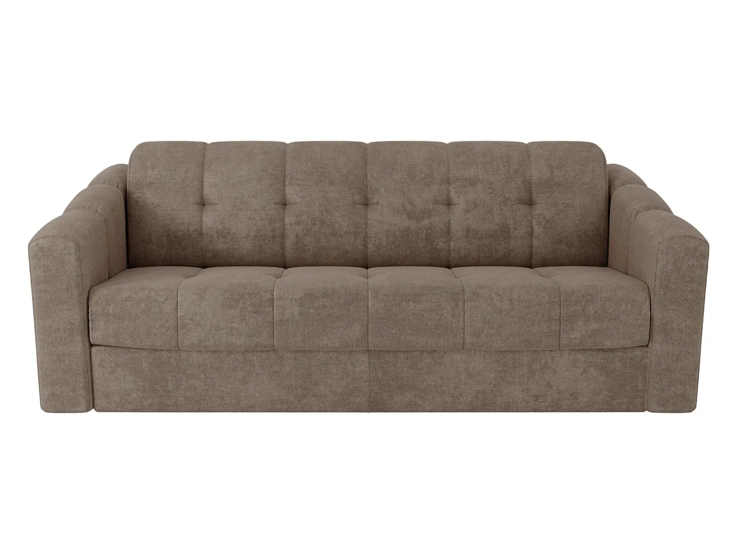 Vente-unique Sofá 4 lugares convertível abertura rápida em tecido texturizado 160 cm Colchão 18 cm DARIELO^ Sofá